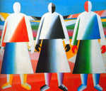 Girls in the Field by Kasimir Malevich,16x12(A3) Poster