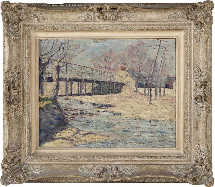 February in Maryland, vintage artwork by Thomas Buford Meteyard, 12x8" (A4) Poster