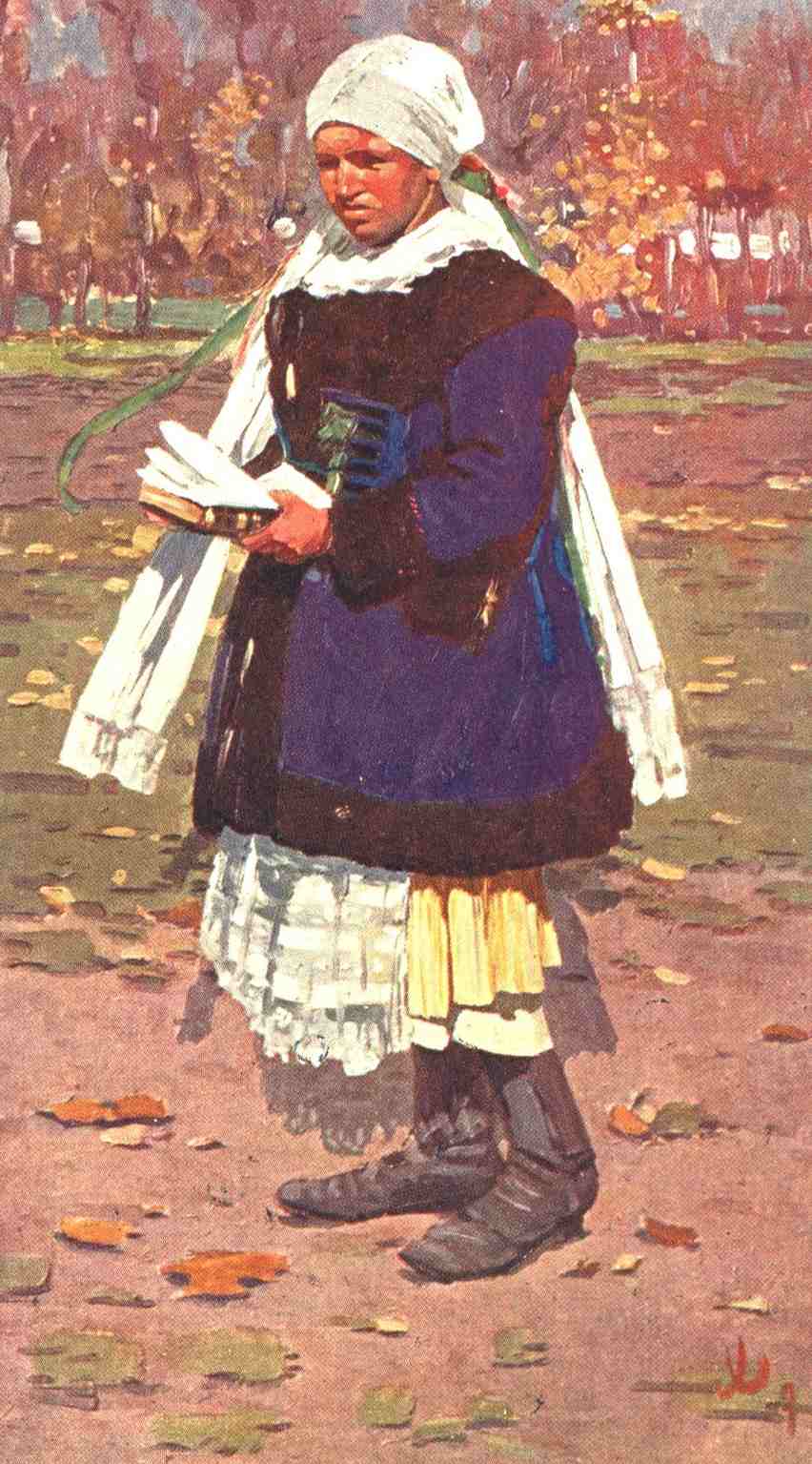 National Costume from Myjava by Josza Uprka,A3(16x12")Poster