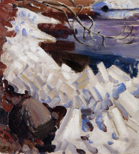 ce Breaking on the Shores of Kalela by Akseli Gallen-Kallela,A3(16x12")Poster