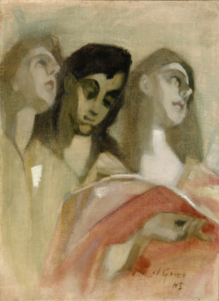 Enkelifragmentti, El Grecon mukaan by Helene Schjerfbeck,A3(16x12")Poster