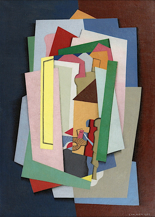 Girl on a Balcony by Georges Valmier,16x12(A3) Poster