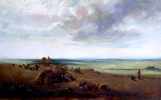 Lincolnshire Cornfield near Horncastle, vintage artwork by Peter de Wint, 12x8" (A4) Poster