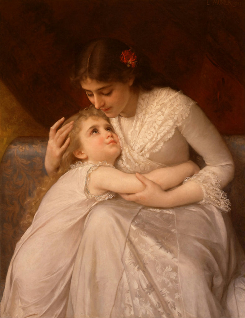 Pardon Mama, vintage artwork by Émile Munier, 12x8" (A4) Poster