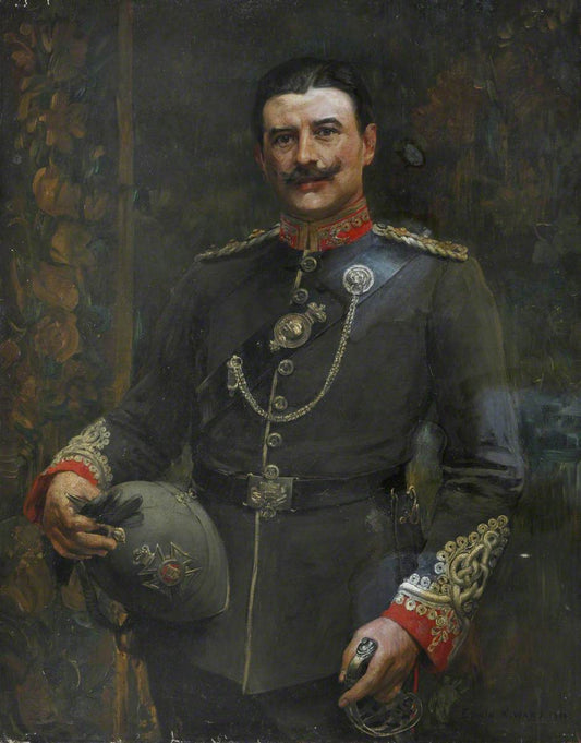 An Officer of a Volunteer Battalion, The Middlesex Regiment, vintage artwork by Edwin Arthur Ward R.A., 12x8" (A4) Poster