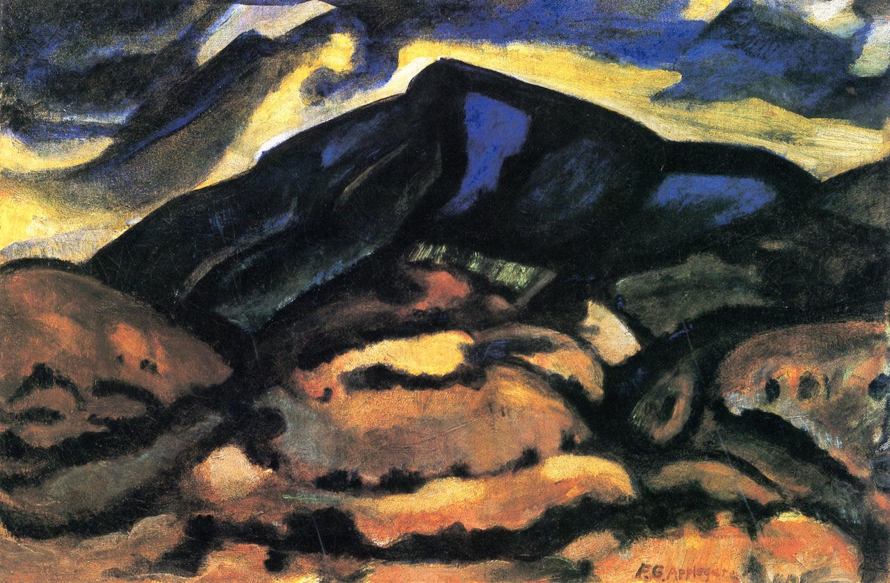 Landscape, Taos, N.M., vintage artwork by Frank Applegate, 12x8" (A4) Poster