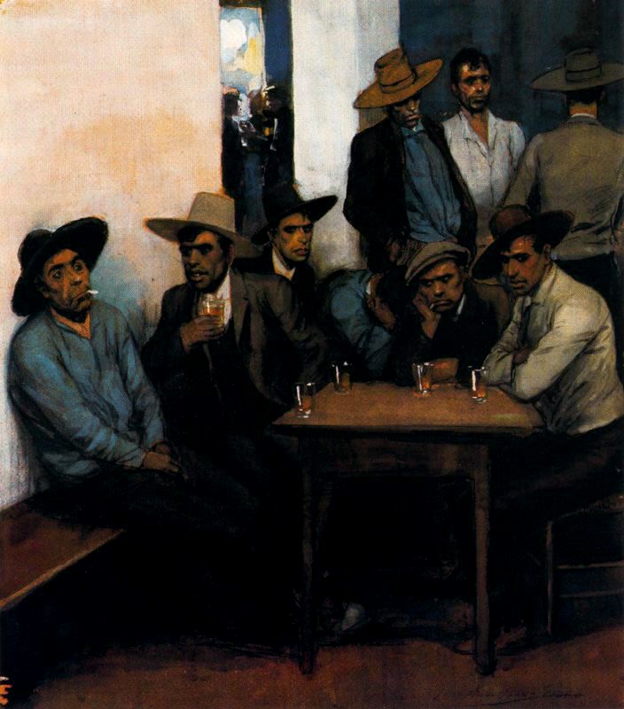 The Tavern by Adolfo Lozano Sidro,16x12(A3) Poster