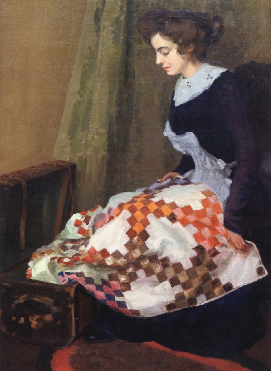 Old Irish Chain Quilt by Anna Mary Newman,A3(16x12")Poster