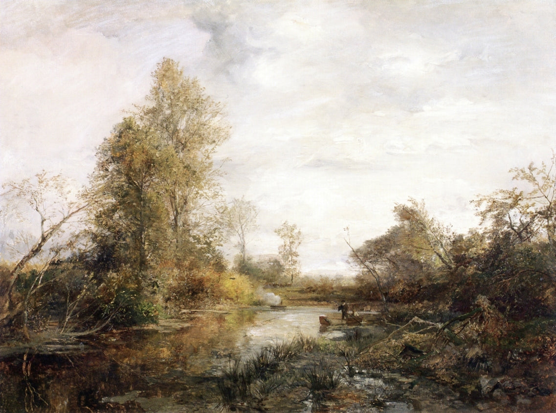 Duck Hunting in the Prater, vintage artwork by Emil Jacob Schindler, 12x8" (A4) Poster