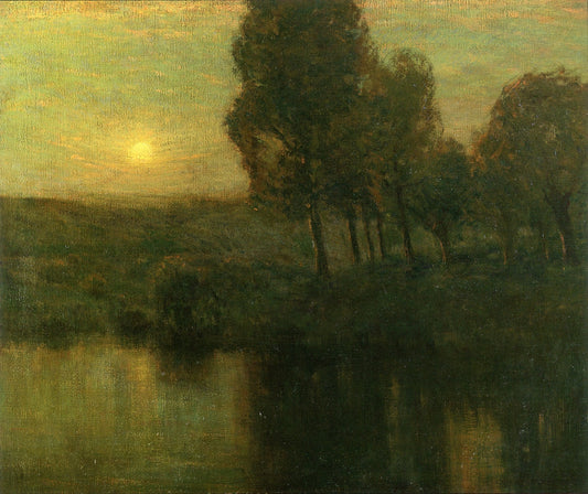 The Golden Hour, vintage artwork by Charles Warren Eaton, 12x8" (A4) Poster