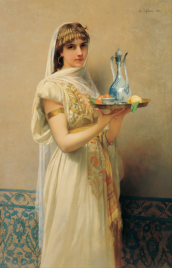 Servant, vintage artwork by Jules Joseph Lefebvre, 12x8" (A4) Poster