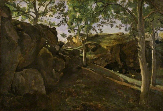 The Chestnut Grove, vintage artwork by Jean-Baptiste-Camille Corot, A3 (16x12") Poster Print