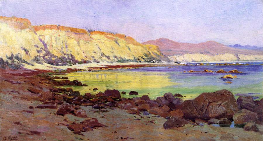 San Juan Bluffs, Dana Point by Elmer Wachtel,A3(16x12")Poster