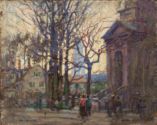 A Gloucester Street by Paul Cornoyer,A3(16x12")Poster