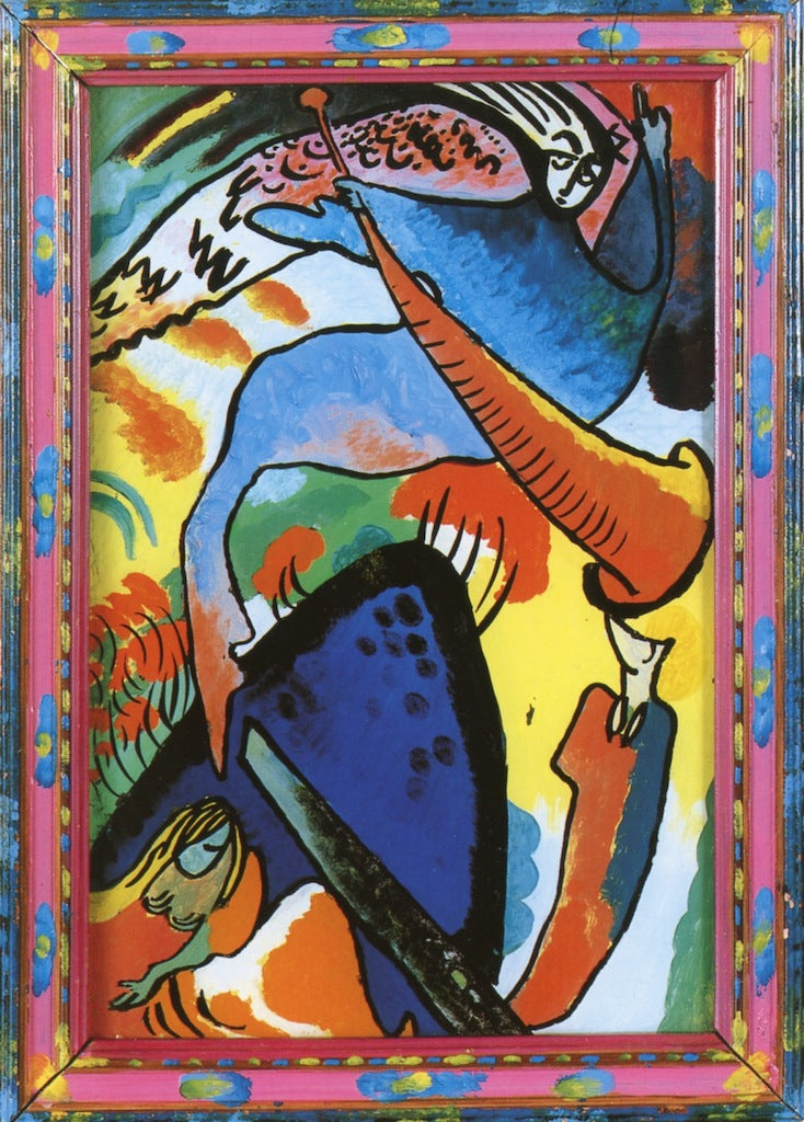 Angel of the Last Judgement, vintage artwork by Wassily Kandinsky, 12x8" (A4) Poster