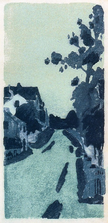 Ipswich Street, vintage artwork by Arthur Wesley Dow, 12x8" (A4) Poster