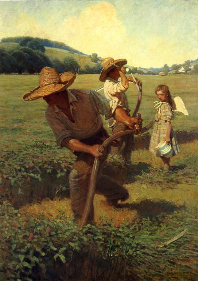 The Scythers by Newell Convers (N.C.) Wyeth,16x12(A3) Poster
