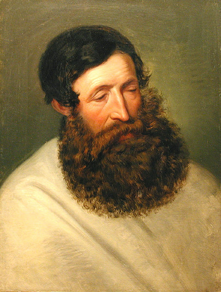 Potrait of a Bearded Man, vintage artwork by Friedrich von Amerling, A3 (16x12") Poster Print
