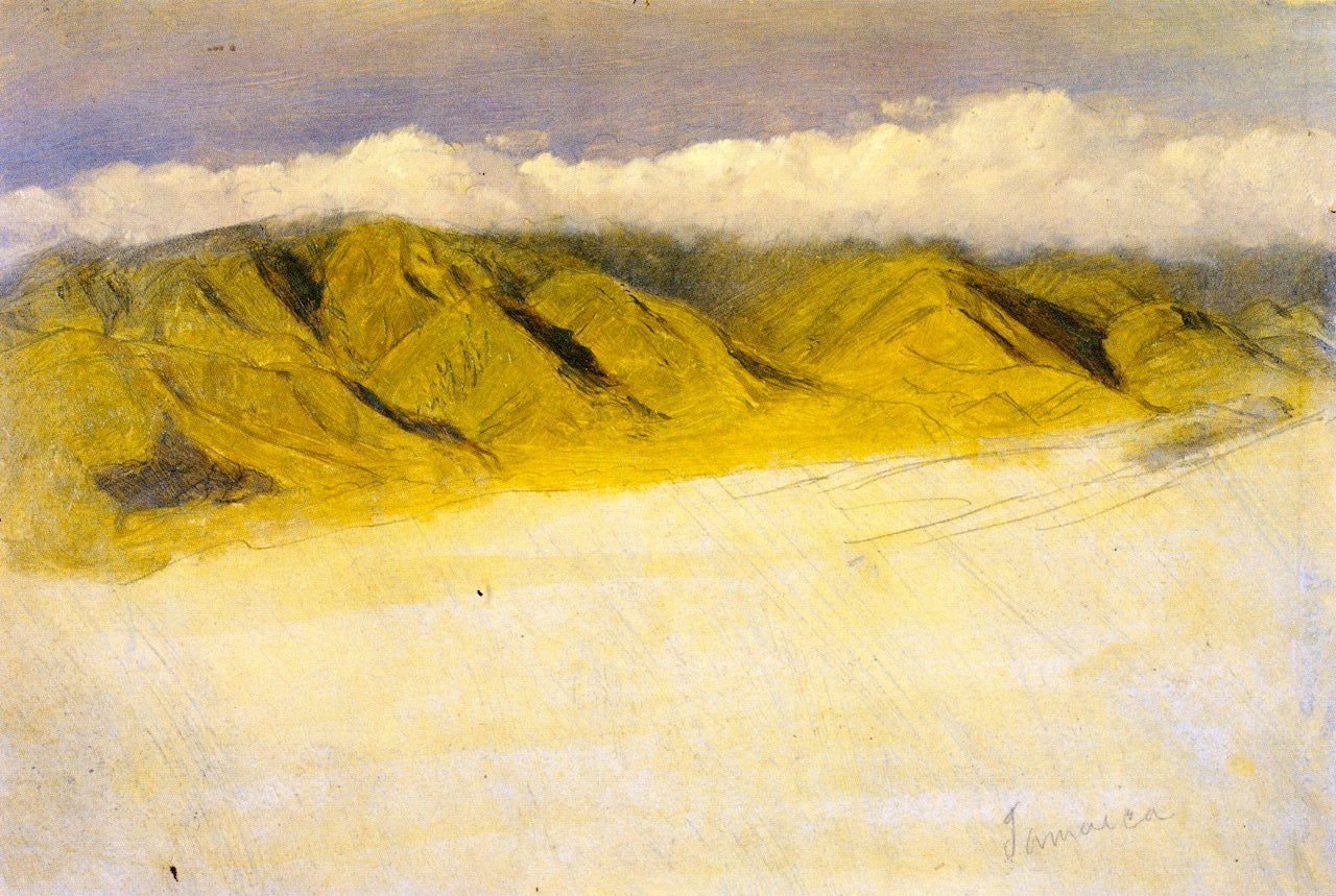 Blue Moutains, Jamaica, vintage artwork by Frederic Edwin Church, 12x8" (A4) Poster