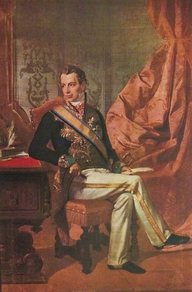 Portrait of Count Giacomo Mellerio, vintage artwork by Giuseppe Molteni, A3 (16x12") Poster Print