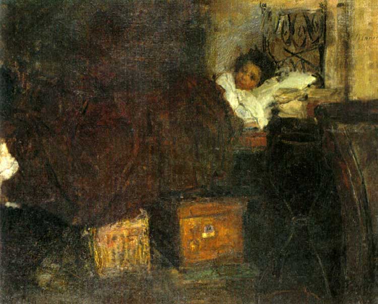 Sick Boy by Antonio Mancini,A3(16x12")Poster