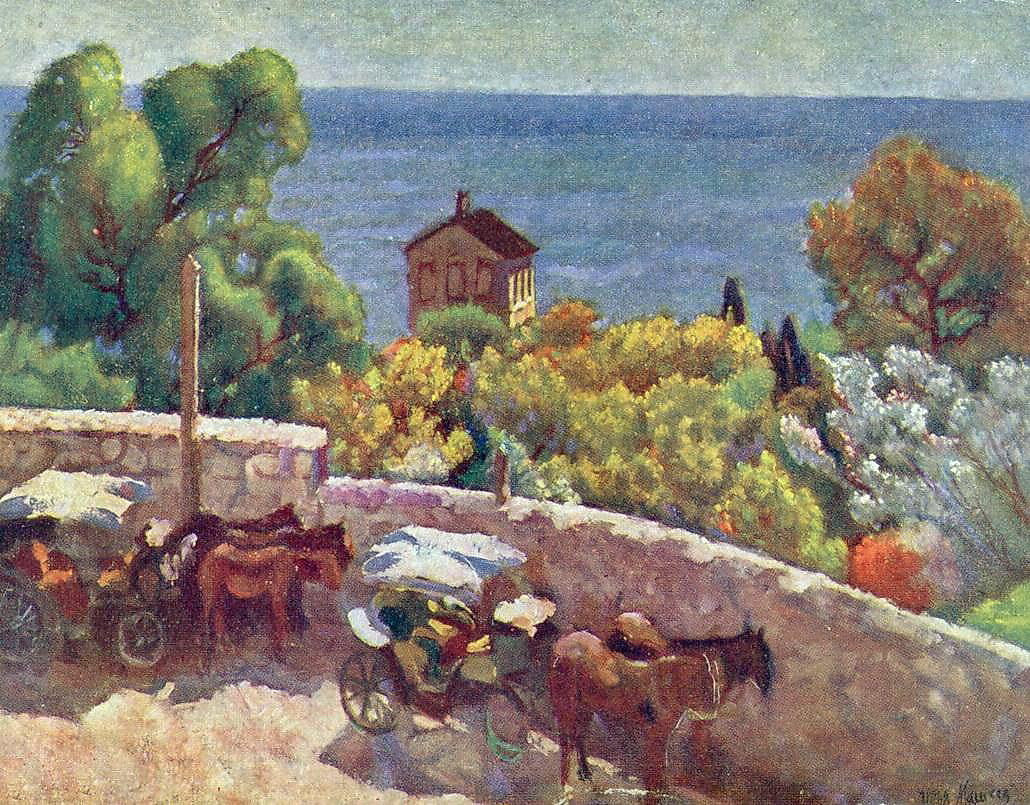 Cabs in the Park, Alupka by Ilya Mashkov,16x12(A3) Poster