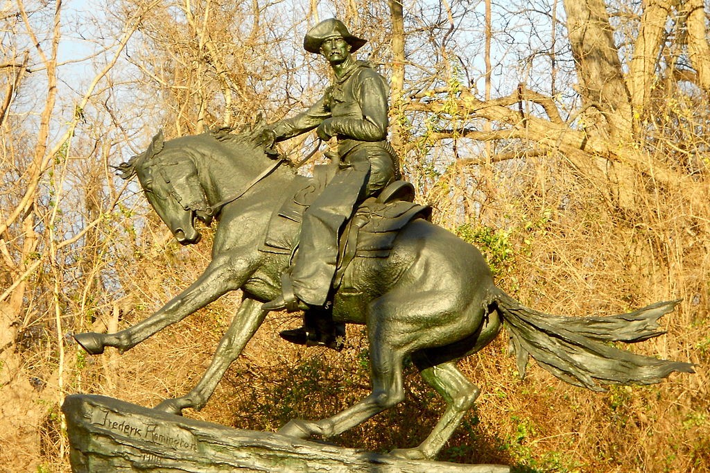 Cowboy (Philadelphia), vintage artwork by Frederic Remington, 12x8" (A4) Poster