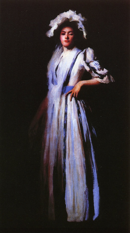 My Sister Lydia, vintage artwork by Edmund Tarbell, 12x8" (A4) Poster