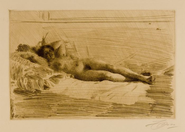 Elin by Anders Zorn,A3(16x12")Poster