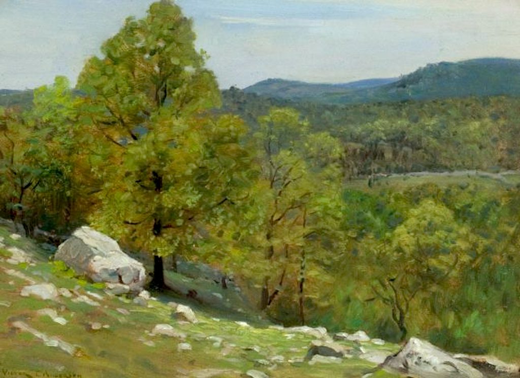 Rocky Uplands by Victor Coleman Anderson,16x12(A3) Poster