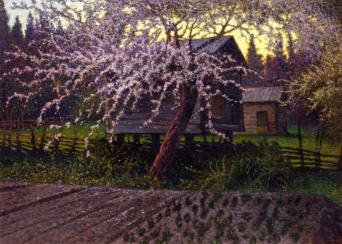 Midsummer Night in Dalecarlia, Sweden by Anshelm Schultzberg,A3(16x12")Poster