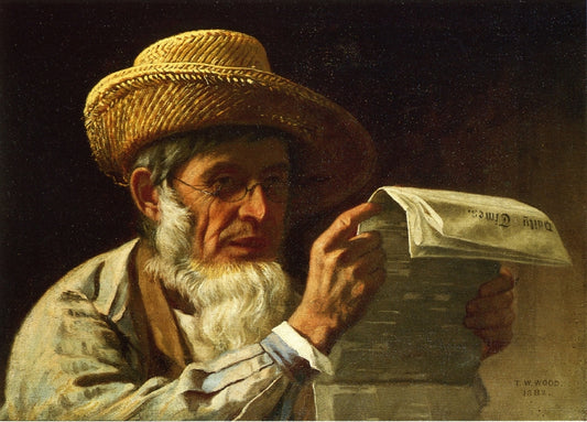 Election Returns, vintage artwork by Thomas Waterman Wood, 12x8" (A4) Poster