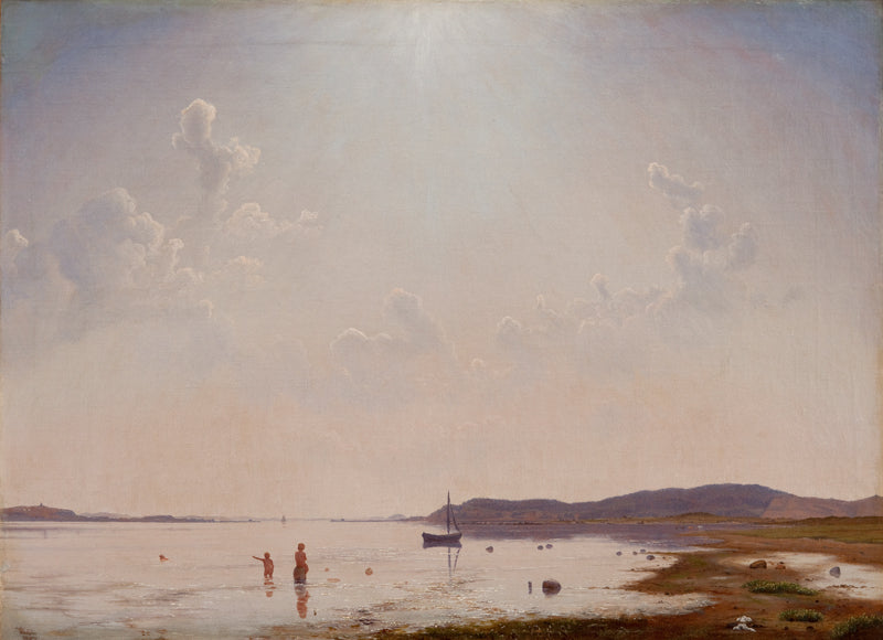 View of Roskilde Fjord near Frederikssund, Zealand, vintage artwork by Vilhelm Kyhn, A3 (16x12") Poster Print