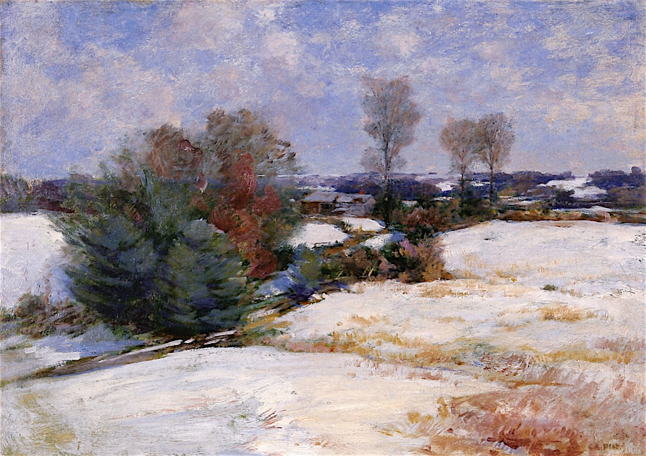Winter in Cornish, New Hampshire by Charles Adams Platt,A3(16x12")Poster