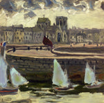 Boats in Port at Low Tide by Pierre Bonnard,A3(16x12")Poster