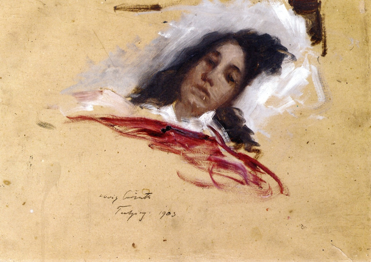 In Bed by Lovis Corinth,A3(16x12")Poster