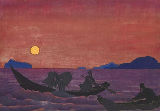 And We Continue Fishing by Nicholas Roerich,16x12(A3) Poster