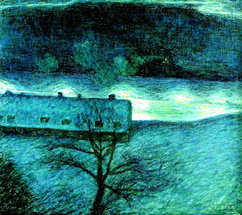 Winter Night by Eugene Jansson,A3(16x12")Poster