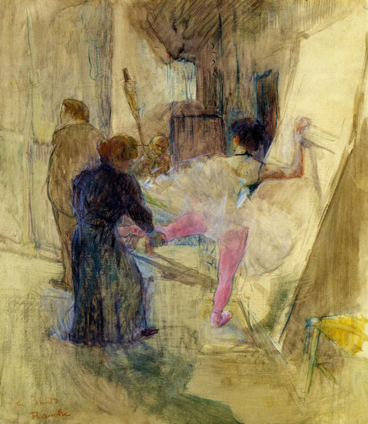 Behind the Scenes by Henri de Toulouse-Lautrec,A3(16x12")Poster