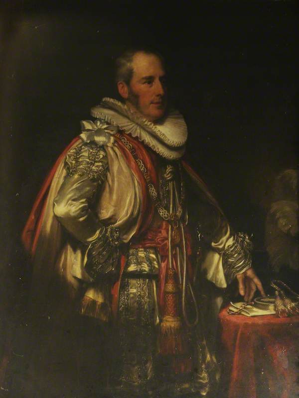 Sir Charles Bagot, vintage artwork by Henry William Pickersgill, 12x8