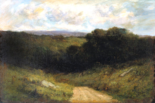 The Road to the Valley, vintage artwork by Edward Mitchell Bannister, 12x8" (A4) Poster