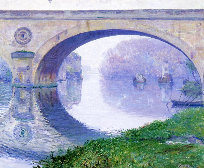 The Bridge at Vernon by Guy Orlando Rose,A3(16x12")Poster
