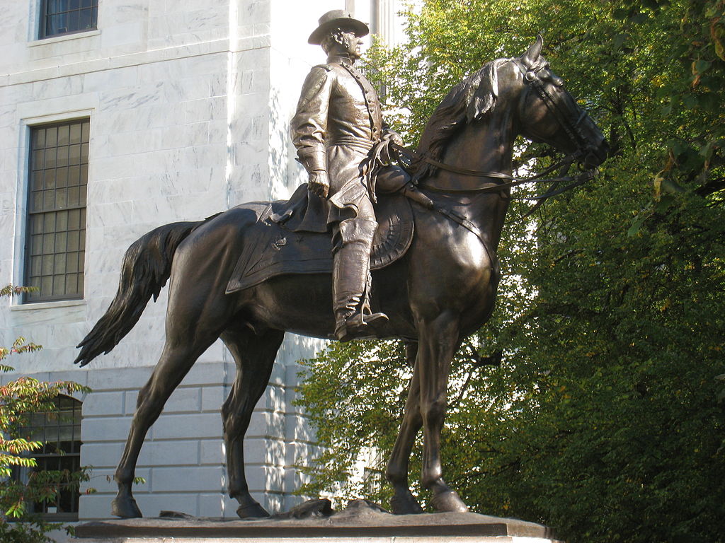 General Joseph Hooker, vintage artwork by Daniel Chester French, 12x8" (A4) Poster
