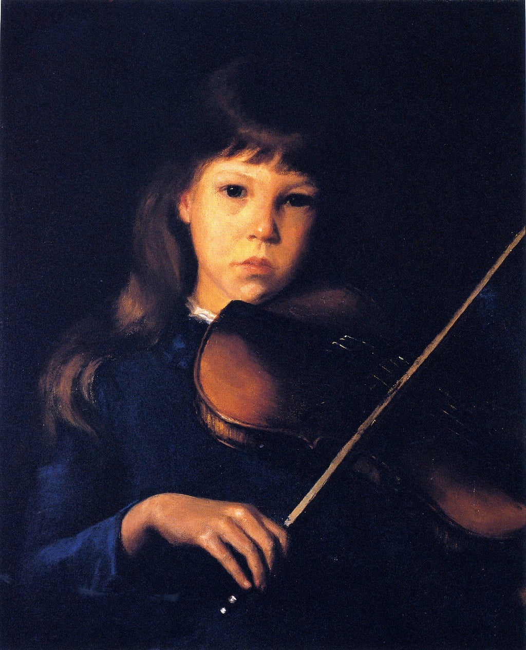The Beginner [Margaret Perry], vintage artwork by Lilla Cabot Perry, 12x8" (A4) Poster