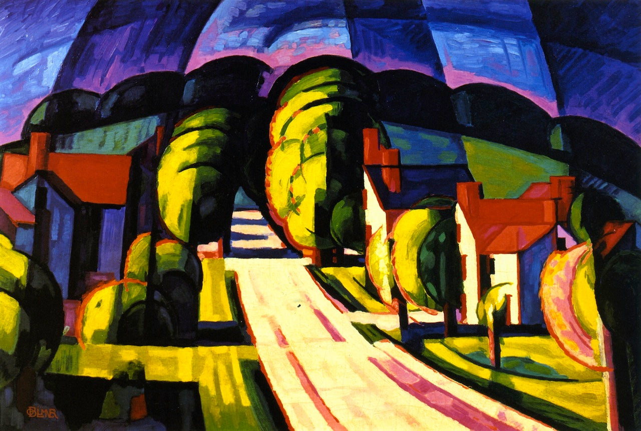 Aspiration (Winfield), vintage artwork by Oscar Bluemner, 12x8" (A4) Poster