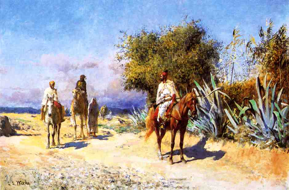 Arabs on the Move, vintage artwork by Edwin Lord Weeks, 12x8" (A4) Poster