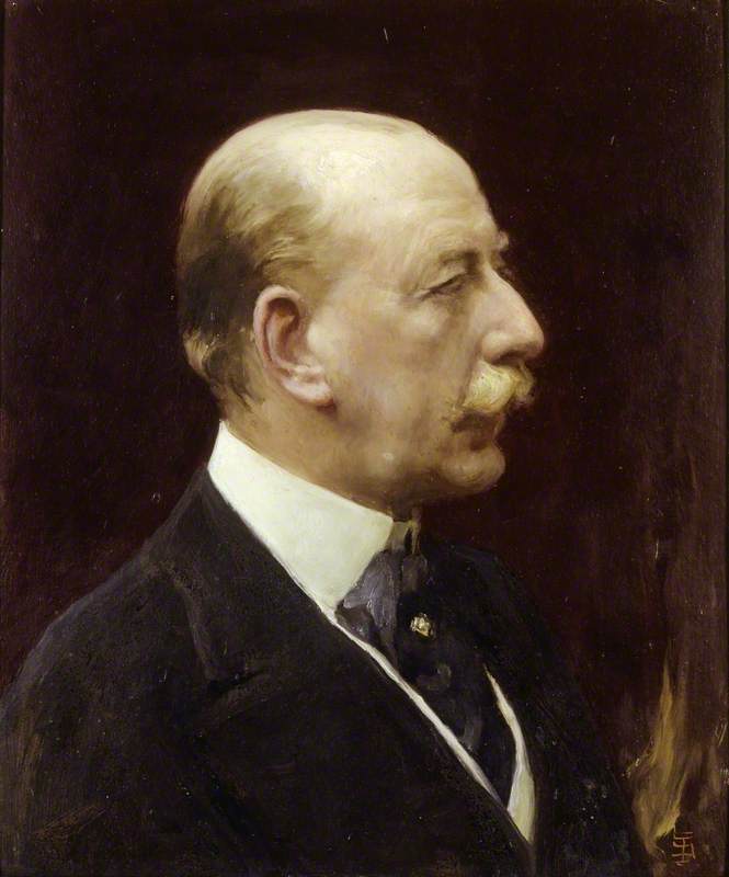 Lewis Harcourt (1863–1922), 1st Viscount Harcourt, vintage artwork by Solomon Joseph Solomon, 12x8" (A4) Poster