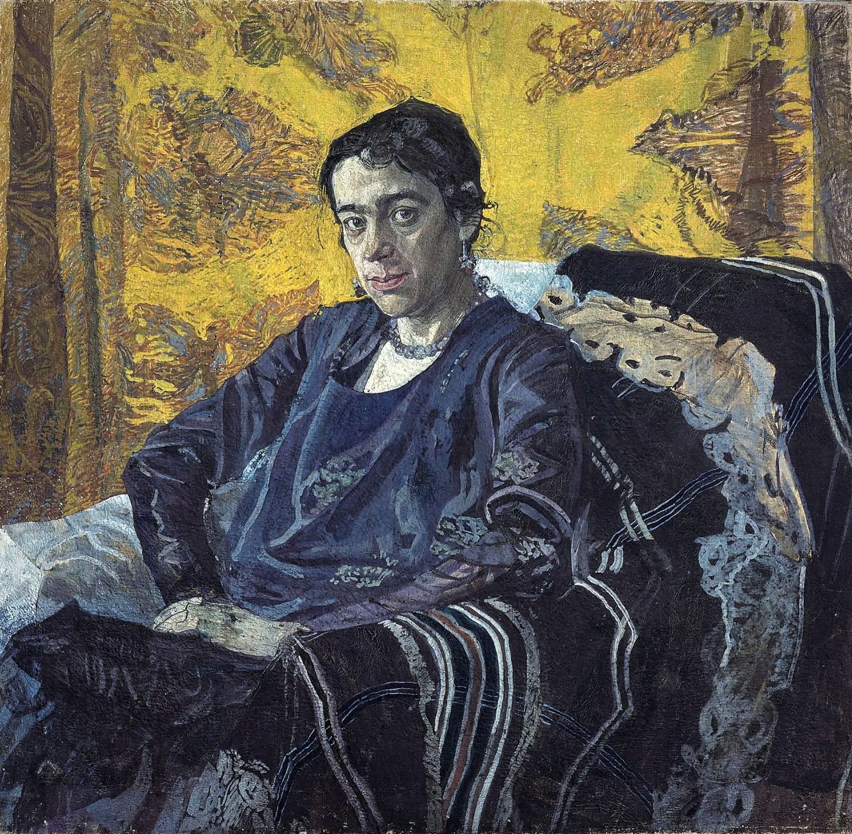 Portrait of N.E. Doby china, vintage artwork by Alexander Golovin, 12x8" (A4) Poster