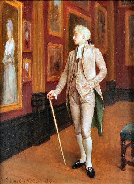 Viewing A Picture by Charles Haigh Wood,A3(16x12")Poster