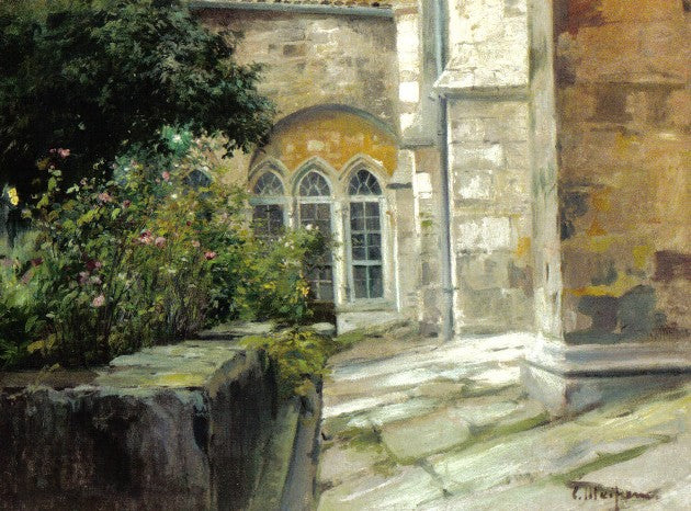 Claustro, vintage artwork by Eliseo Meifren i Roig, 12x8" (A4) Poster